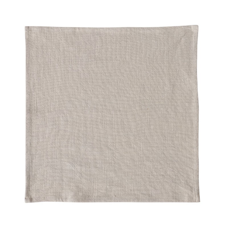 Tovagliolo in cotone color tortora, dimensione 40 x 40 cm
